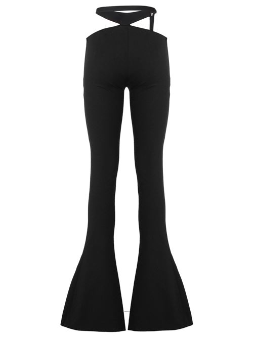 Black stretch-design cut-out detailing pants THE ATTICO | 241WCP166RY02100